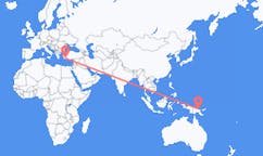 出发地 巴布亚新几内亚马当目的地 土耳其达拉曼的航班