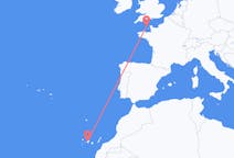 Vluchten van Tenerife naar Guernsey