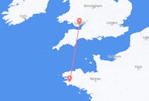 Flyg från Quimper, Frankrike till Cardiff, Wales