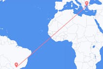 Flyreiser fra Londrina, Brasil til Lemnos, Hellas