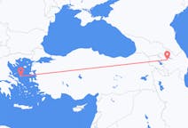 Lennot Ganjasta, Azerbaidžan Skyrosille, Kreikka