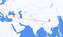 Flyreiser fra Chengdu, Kina til Adiyaman, Tyrkia