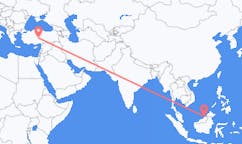 出发地 马来西亚美里目的地 土耳其内夫谢希尔的航班