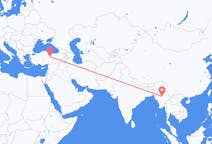 Flyg från Mandalay, Myanmar (Burma) till Sivas, Turkiet