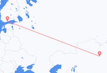 Flug frá Karaganda til Helsinki