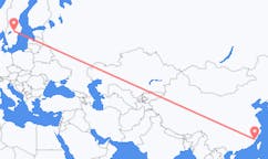 Flyreiser fra Fuzhou, Kina til Oerebro, Sverige