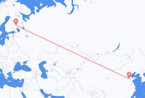 Flyreiser fra Jinan, Kina til Joensuu, Finland