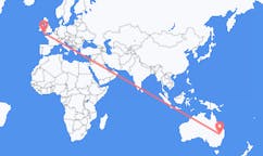 Flyreiser fra Moree, Australia til Newquay, England