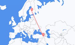 Voos de Van, Turquia para Jyväskylä, Finlândia