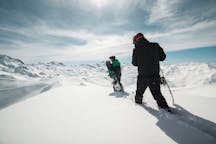 Atividades desportivas na neve em Göreme, Turquia