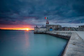 Photo of aerial view of Dun Laoghaire Pier ,Dublin, Ireland.