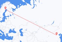 Lennot Shijiazhuangista, Kiina Luulajaan, Ruotsi