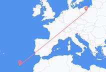 Flyreiser fra Bydgoszcz, Polen til Funchal, Portugal