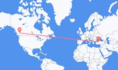 Flyreiser fra Williams Lake, Britisk Colombia, til Ankara