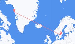 Lennot Upernavikista, Grönlanti Linköpingiin, Ruotsi