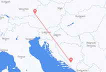 Lennot Mostarista Salzburgiin