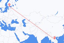 Flüge von Sakon Nakhon, Thailand nach Helsinki, Finnland