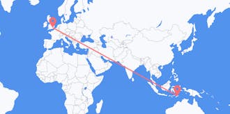 Flyrejser fra Timor-Leste til Storbritannien