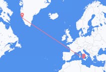 Flyreiser fra Palermo, til Nuuk