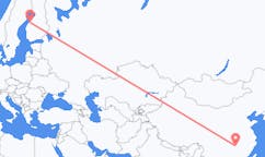 Flyreiser fra Changsha, til Karleby