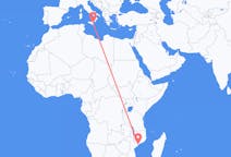Flyg från Quelimane, Moçambique till Catania, Italien