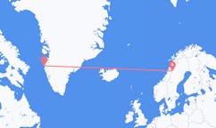 Voos de Hemavan, Suécia para Sisimiut, Groenlândia
