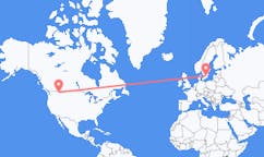 Lennot Kalispelliltä, Yhdysvalloista Växjölle, Ruotsiin