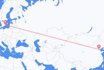 Lennot Tianjinista, Kiinasta Kalmariin, Ruotsiin