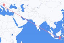 Flyrejser fra Praya, Lombok til Sarajevo