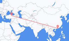 เที่ยวบิน จากฮ่องกง, เขตปกครองพิเศษฮ่องกงแห่งสาธารณรัฐประชาชนจีน ไปยัง โตกัต, ตุรกี