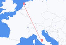 Lennot Amsterdamista Roomaan
