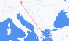 Lennot Linzistä, Itävalta Mykonokselle, Kreikka