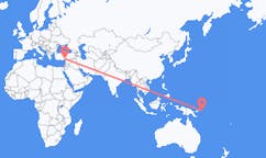 Flyreiser fra Buka, Papua Ny-Guinea til Adana, Tyrkia