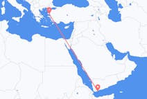 Flyg från Aden till Mytilene