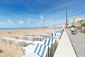 photo of beach of Les Sables d'Olonne, commune in the Vendée department in the Pays de la Loire region in western France.