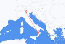 イタリアのラメツィア テルメから、イタリアのヴェローナまでのフライト