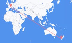 Flyrejser fra Queenstown, New Zealand til Chambery, Frankrig