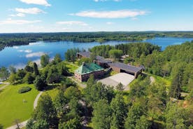 Indgang til de fantastiske Serlachius-museer i Tampere-området