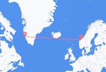 Vluchten van Nuuk naar Molde