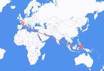 Flyreiser fra Ambon, Maluku, til Barcelona