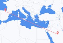 Lennot Al-Qassimin alueelta, Saudi-Arabia Vitoria-Gasteiziin, Espanja