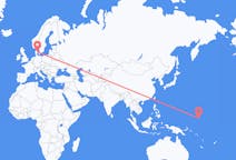 Vuelos de Kosrae, Micronesia a Aarhus, Dinamarca