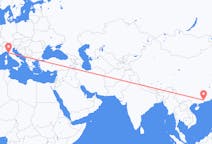 Flyreiser fra Guangzhou, til Pisa