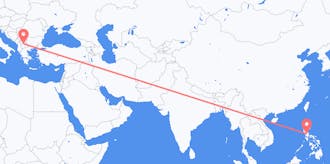 Flights from the Philippines to North Macedonia