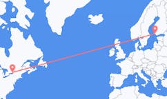 Flyreiser fra Kingston, Canada til Åbo, Finland