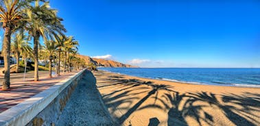 Photo of the castle (castillo de los Fajardo) and town, Velez Blanco, Almeria Province, Andalucia, Spain.