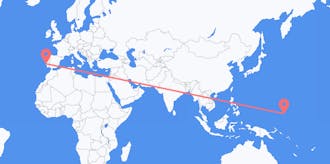 Vols de l’états fédérés de Micronésie pour le portugal