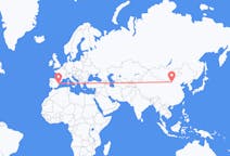 Flyreiser fra Baotou, Kina til Valencia, Spania