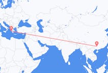 Flyg från Liuzhou, Kina till Zakynthos Island, Grekland