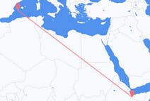 Flyreiser fra Hargeisa, til Ibiza